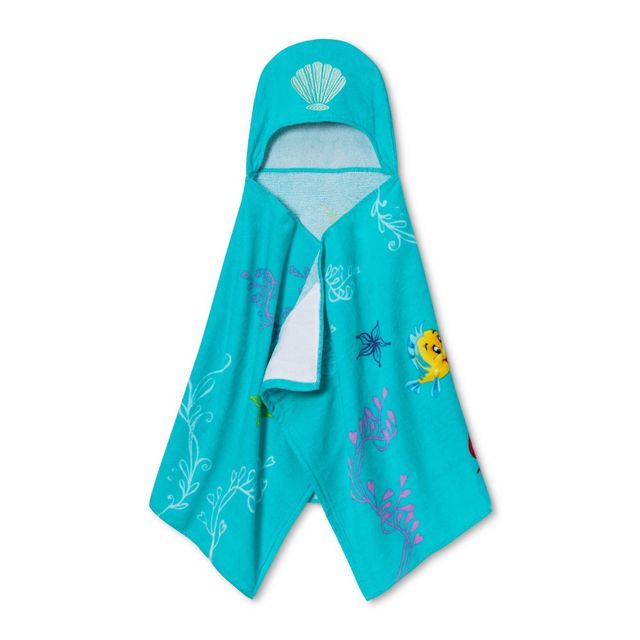 Disney Little Mermaid Kids Hooded Towel