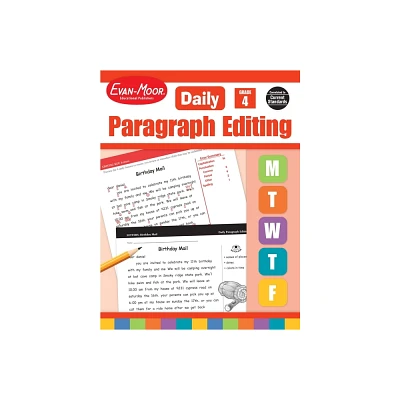 Daily Paragraph Editing, Grade 4 Teacher Edition - by Evan-Moor Educational Publishers (Paperback)