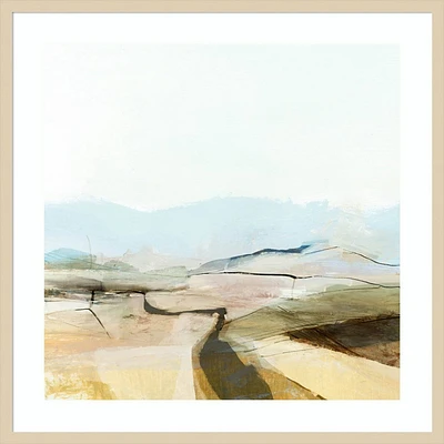 Amanti Art  Country View by Dan Hobday: Hardwood Frame, Abstract Landscape Print