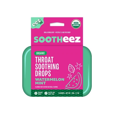 The Eez Co. Sootheez Organic Throat Soothing Drops - Watermelon Mint - 14ct