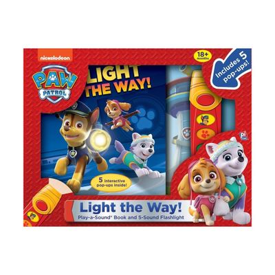 Nickelodeon Paw Patrol: Light the Way! Play-A-Sound Book and 5-Sound Flashlight - (Mixed Media Product)