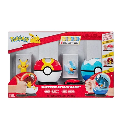 Pokmon Pikachu with Repeat Ball and Mudkip with Dive Ball Surprise Attack Game