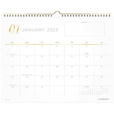 2023 Wall Calendar 14.875x11.875 Lucid - Cambridge