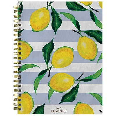 TF Publishing 2025 Weekly/Monthly Planner 8x6.5 Lemons of Capri: Spiral Binding, January-December, All Ages