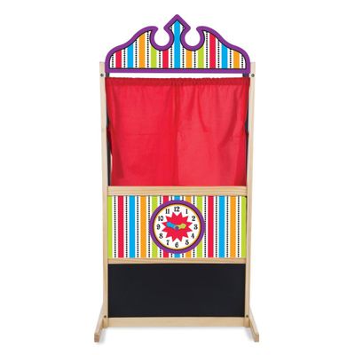 Melissa & Doug Deluxe Puppet Theater - Sturdy Wooden Construction