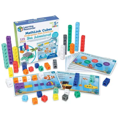 Learning Resources Mathlink Cubes Kindergarten Math Activity Set: Sea Adventures!