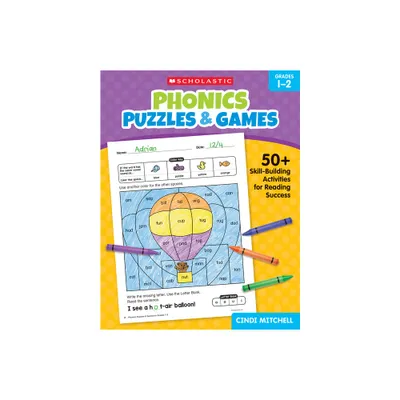 Phonics Puzzles & Games for Grades 1-2 - by Cindi Mitchell (Paperback)