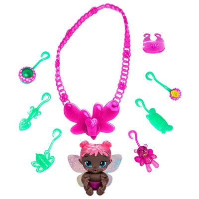 Baby Alive Glo Pixies Minis Carry n Care Necklace Rose Blossom Baby Doll