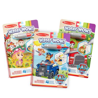 Melissa & Doug PAW Patrol Water Wow! 3-Pack - Skye, Chase, Marshall Water Reveal Travel Activity Pads