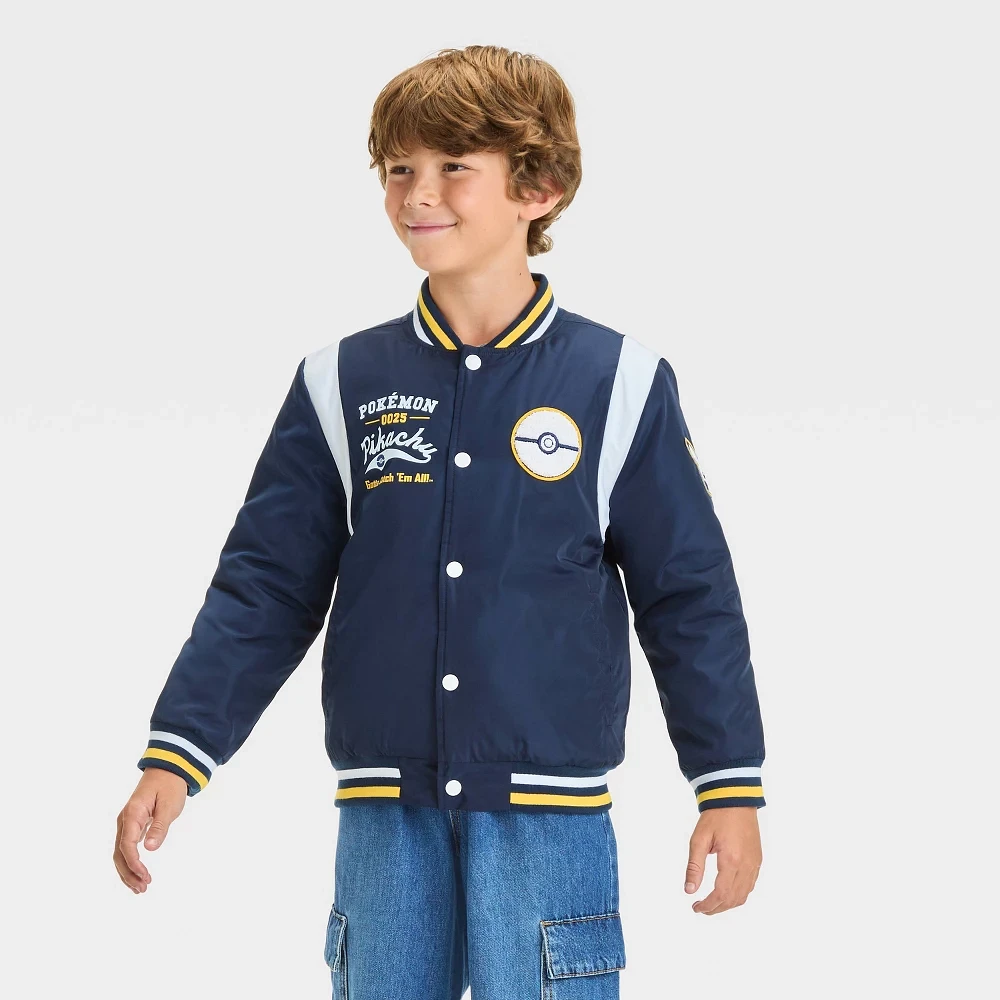 Boys Pokemon Fictitious Character Bomber Jacket