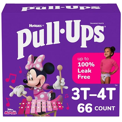 Huggies Pull Ups Girls Potty Disposable Training Pants - Size 3T-4T - 66ct