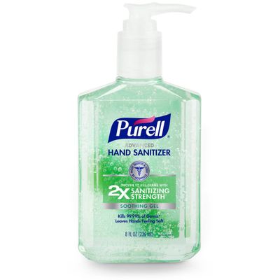 Purell Advanced Hand Sanitizer Soothing Gel with Aloe and Vitamin E - 8 fl oz
