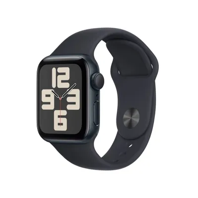 Apple Watch SE GPS (2023, 2nd Generation) 40mm Midnight Aluminum Case with Midnight Sport Band