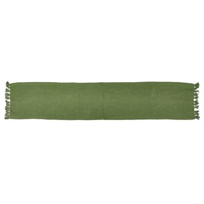 90 x 20 Cotton Textured Table Runner Green - Threshold