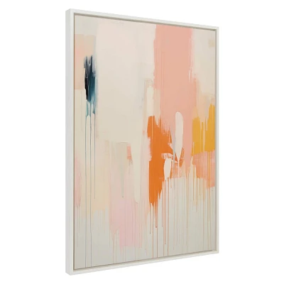 Kate & Laurel All Things Decor 31.5x41.5 Sylvie Fiesta Abstract Framed Canvas by Amy Lighthall White