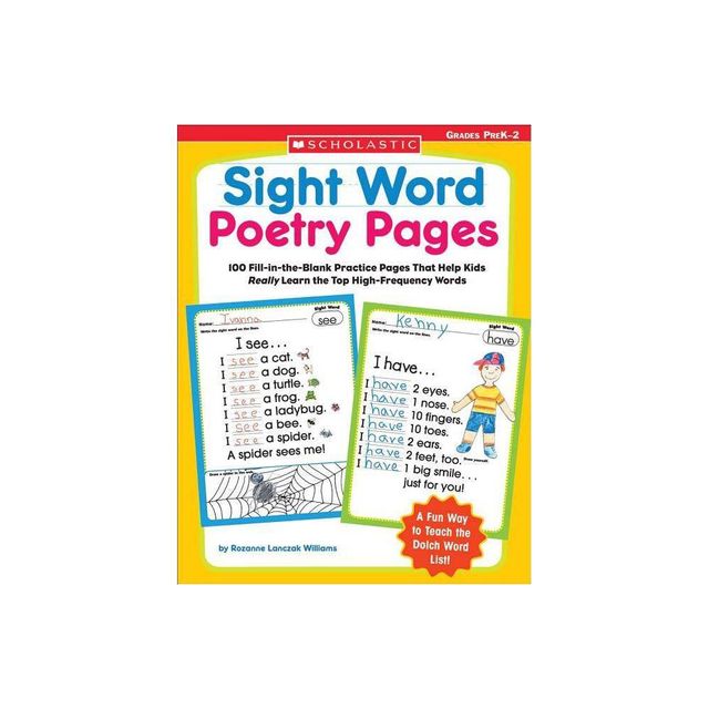 Sight Word Poetry Pages - by Rozanne Williams & Rozanne Lanczak Williams (Paperback)