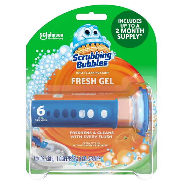 Scrubbing Bubbles Citrus Scent Fresh Brush Toilet Cleaning System Starter  Kit - 8ct : Target
