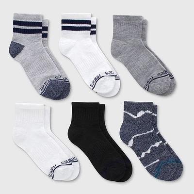 Hanes Boys Originals 6pk Ankle Socks White M