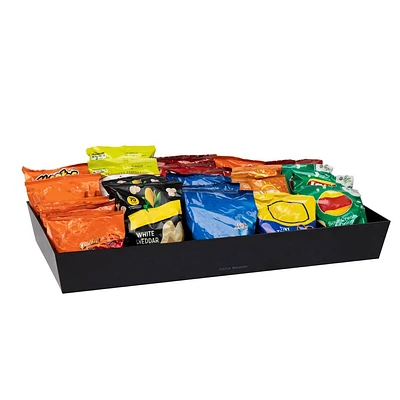 Mind Reader Snack Tray Black