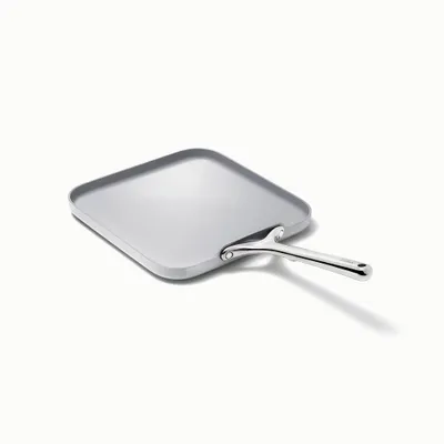 Caraway Home 11.02 Nonstick Square Flat Griddle Fry Pan Gray