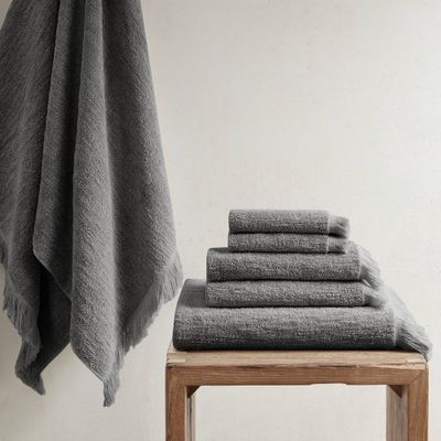 6pc Rhett Cotton Dobby Slub Towel Set