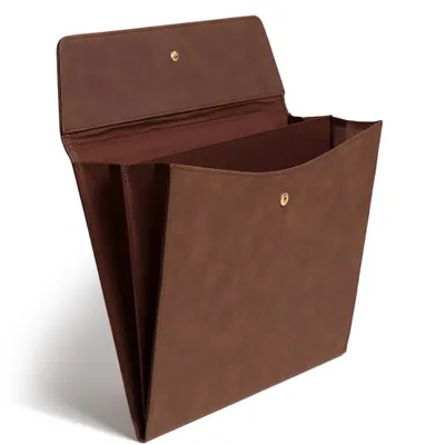 U Brands File Organizer Brown Pleather