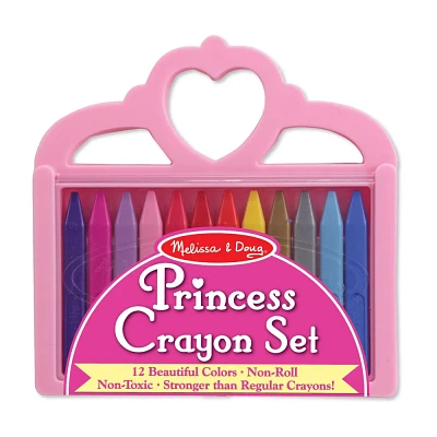 Melissa & Doug Princess Crayon Set - 12 Colors