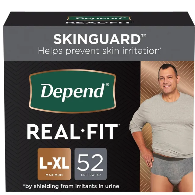 Depend Unisex Incontinence Protection with Tabs Underwear - Maximum  Absorbency - L - 48ct