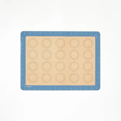 11.5x16.5 Silicone Baking Mat with Macaroon Guides Blue - Figmint: Nonstick Macaron Silicone Mat, Oven-Safe, Dishwasher-Safe