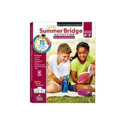 Summer Bridge Activities Spanish 6-7, Grades 6 - 7 - by Summer Bridge Activities & Carson Dellosa Education (Paperback)