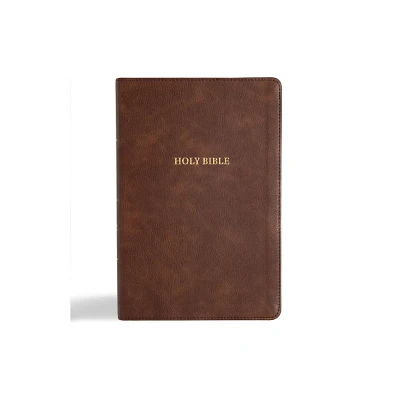 CSB Grace Bible, Brown Leathertouch (Dyslexia Friendly) - by 2k/Denmark & Csb Bibles by Holman (Leather Bound)