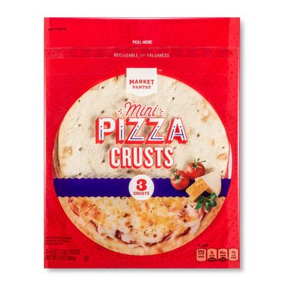 Mini Pizza Crusts - 12oz/3ct - Market Pantry