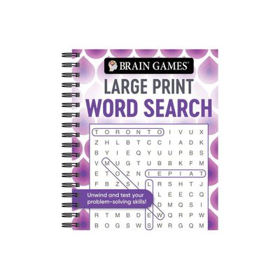 Brain Games - Large Print Sudoku Puzzles (Arrow) - (Brain Games Large  Print) by Publications International Ltd & Brain Games (Spiral Bound)