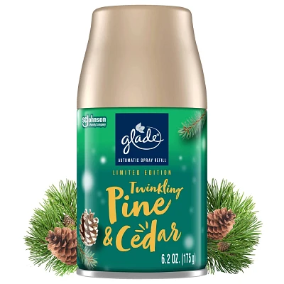 Glade Automatic Spray Air Freshener - Twinkling Pine & Cedar - 6.2oz