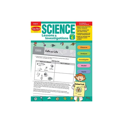 Science Lessons and Investigations, Grade 6 Teacher Resource - by Evan-Moor Educational Publishers (Paperback)