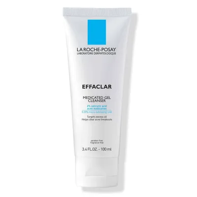 La Roche Posay Effaclar Acne Face Cleanser Medicated Gel Face Cleanser with Salicylic Acid for Acne Prone Skin