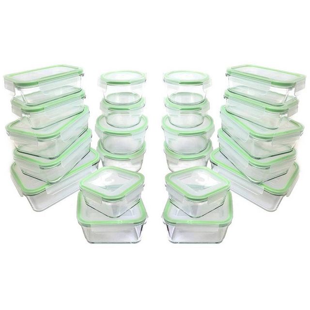 Ello 10pc Plastic Food Storage Container Set with Skid Free Soft Base 10 ct