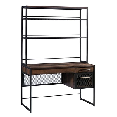 Sauder Briarbrook with Shelf and Drawer Barrel Oak