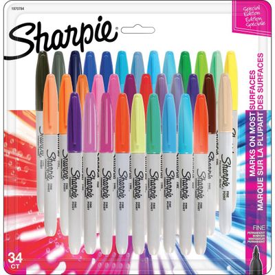 Sharpie 2pk Permanent Markers Fine Tip Black | Connecticut Post Mall