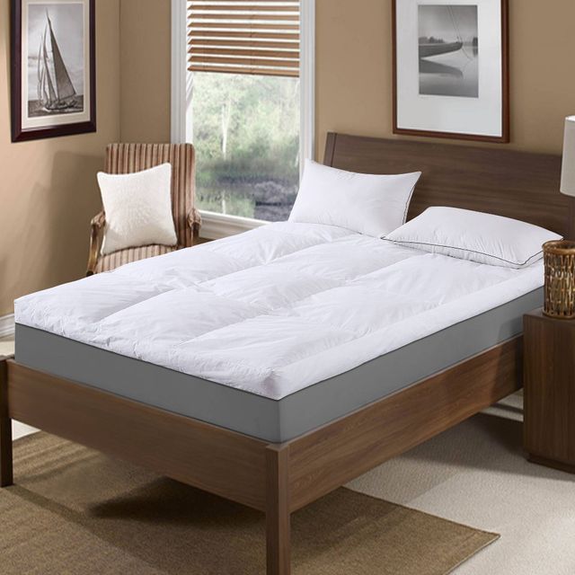 Feather Mattress Topper - St. James Home: 233 Thread Count, Cotton, Duck