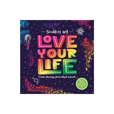 Scratch Art: Love Your Life-Adult Scratch Art Activity Book - by Igloobooks (Paperback)