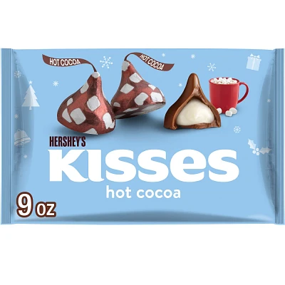 Hersheys Kisses Christmas Hot Cocoa Flavored Milk Chocolate Candy - 9oz