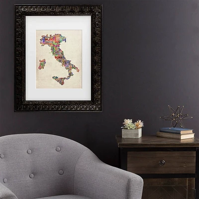 Trademark Fine Art 16x20 Michael Tompsett Italy II Matted Framed Art Dark Gold