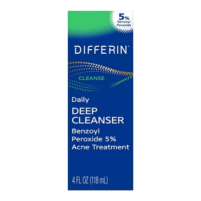 Differin Daily Acne Face Wash Cleanser with Benzoyl Peroxide - 4 fl oz