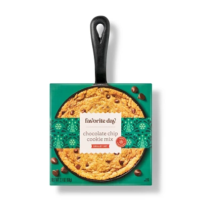 Christmas Chocolate Chip Cookie Mix Skillet Set - 2.1oz - Favorite Day