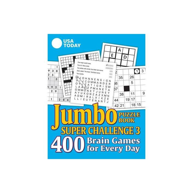 USA Today Jumbo Puzzle Book Super Challenge 3 - (USA Today Puzzles) by Usa Today (Paperback)