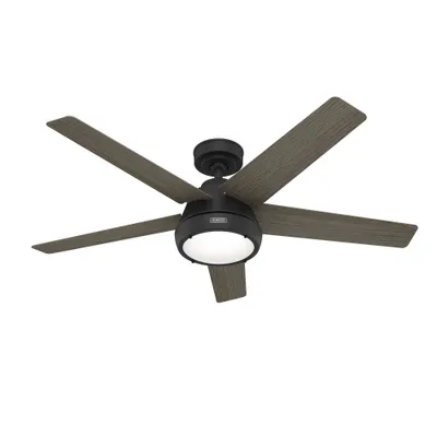 52 Burroughs Ceiling Fan with Light Kit, Remote, SureSpeed - Fan