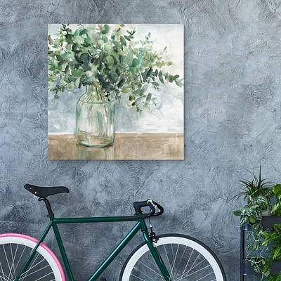 35 x 35 Eucalyptus Bouquet by Carol Robinson Unframed Wall Canvas - Masterpiece Art Gallery: Modern Style, Vertical Layout