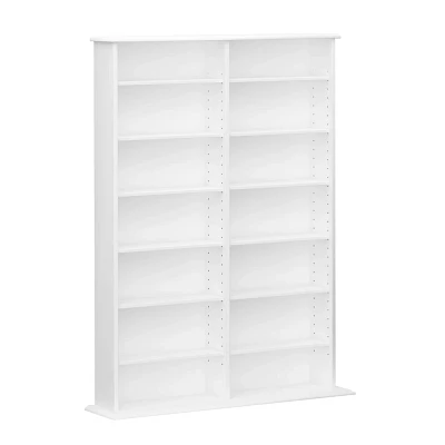 Prepac 2 Column DVD Storage Cabinet  with 8 Adjustable Shelves