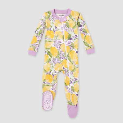 Burts Bees Baby Baby Girls Floral Snug Fit Footed Pajama